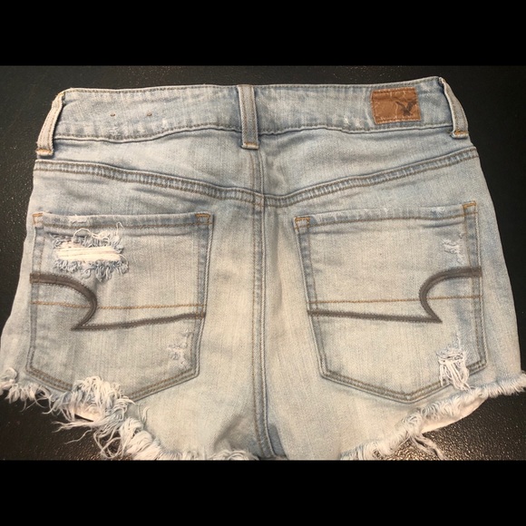 AMERICAN EAGLE Hi Rise Shortie Size 2 - Picture 2 of 5